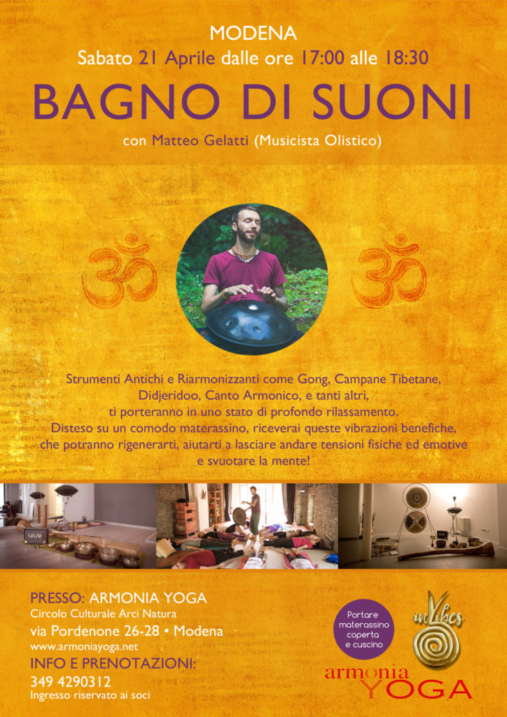 yoga Modena bagno suoni armonia meditazione